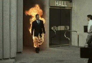 Гифка — «Сгорел на работе»