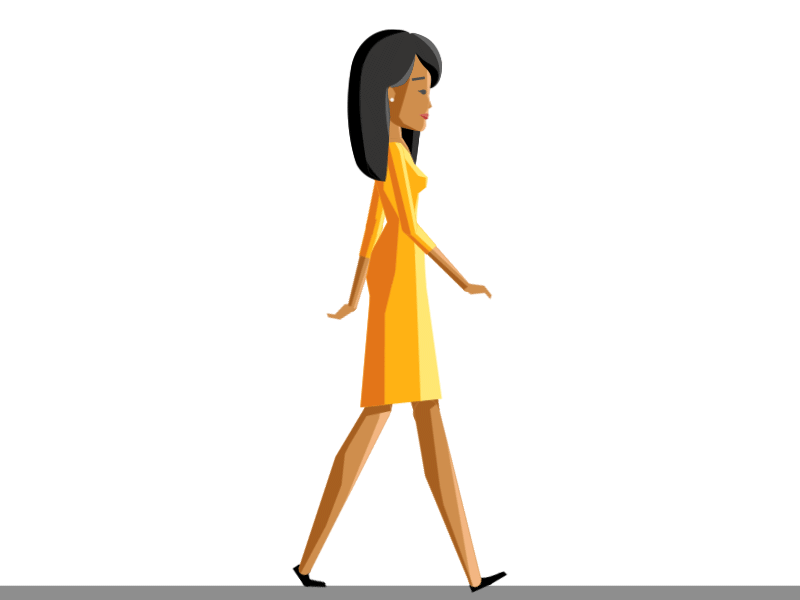 Гифка — «Девушка в легкой походке»